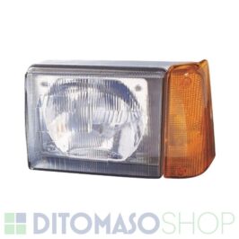 FARO SINISTRO ASIMMETRICO H5 FANALINO ARANCIO ELETTRICO PER FIAT PANDA 01/1986> OE 46421729