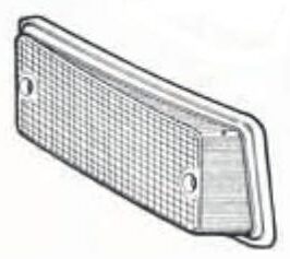 LENTE ANTERIORE DX BIANCA PER FIAT 126