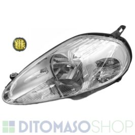 FARO SINISTRO H4 7PIN CROMATO C/MOTORINO PER FIAT GRANDE PUNTO 09/2005> OE 51701593