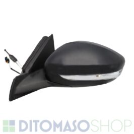 RETROVISORE SINISTRO MECCANICO NEROC/LUCCIOLA+SONDA 4PIN PER PEUGEOT 208 01/2019>