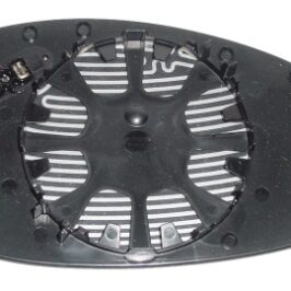 VETRO SPECCHIO DX AZZURRATO C/PIASTRA TERMICO ASF PER BMW S3 E90/E91 03/2005>-S1 E87 08/2004>