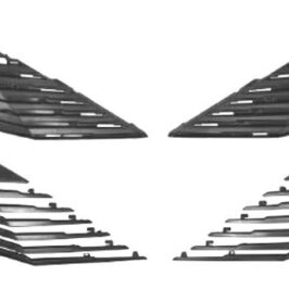 KIT GRIGLIE PARAURTI ANTERIORE SUPERIORI PER PEUGEOT 3008 01/2020> 5008 09/2020> OE 1675868580