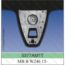 PARABREZZA VERDE ACUSTICO C/SENSORE PER MERCEDES CLASSE B W246 2015>