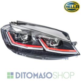 FARO DX FULL LED FBL C/CORNICE DRL ROSSA PER VW GOLF 7 GTI 11/2016>  HELLA [OE 5G1941060A]