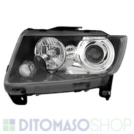 FARO SINISTRO NERO C/MOTORINO PER JEEP COMPASS 01/2011> OE K68185341AA