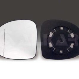 VETRO SPECCHIO SX C/PIASTRA PER RENAULT TWINGO 06/2007>12/2011