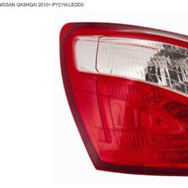 FANALE POSTERIORE DX ESTERNO BIANCO/ROSSO PER NISSAN QASHQAI 01/2010> [OE 26550BR00A]