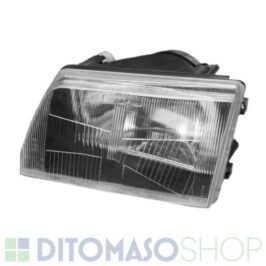 FARO SINISTRO H4-R2 PARABOLA NERA ELETTRICO PER FIAT 500 09/1992> OE 7663075