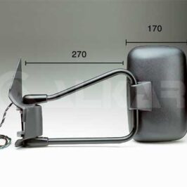 RETROVISORE SX ELETTRICO TERMICO BRACCIO LUNGO PER MERCEDES SPRINTER 03/1995-03/2006|PER VW LT 03/1995>07/2006