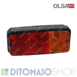 FANALE POSTERIORE DESTRO-SINISTRO C/LUCE TARGA UNIVERSALE PER RIMORCHI -OLSA
