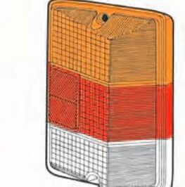 LENTE POSTERIORE DX PER FIAT 126 BIS