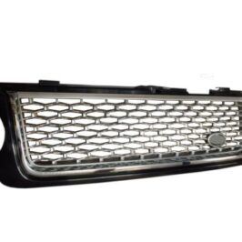 GRIGLIA RADIATORE NERO LUCIDO-CROMATA-ARGENTO PER RANGE ROVER 01/2010> [OE LR040740]
