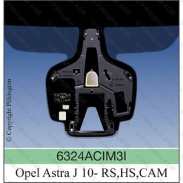 PARABREZZA INCAPSULATO VERDE C/SENSORE+CAMERA  SUPPORTO PLASTICA PER OPEL ASTRA J 01/2010> [OE 161949]