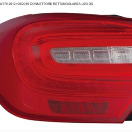 FANALE POSTERIORE DX A LED CONNETTORE RETTANGOLARE PER MERCEDES CLASSE A W176 06/2012>06/2015 OE A1769063200