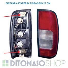 FANALE POSTERIORE DESTRO PER NISSAN NAVARA-KING CAB 09/1997>12/2004 MODELLO KOITO OE 265502S425