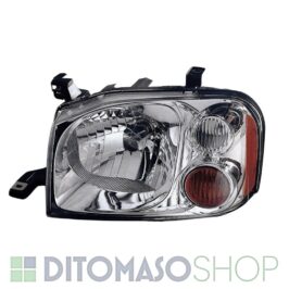 FARO SINISTRO H4 CROMATO ELETTRICO PER NISSAN NAVARA-KING CAB 01/2002>12/2004 OE 26060VK40B