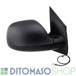 RETROVISORE DX ELETTRICO TERMICO NERO ABBATTIBILE C/ANTENNA PER VW TRANSPORTER T6 2015>