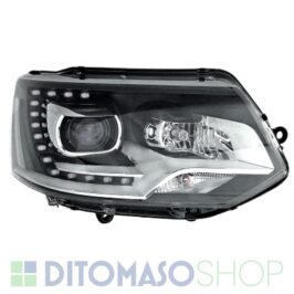 FARO DX NERO C/DRL LED PER VW TRANSPORTER T5 01/2011> OE 7E5941018