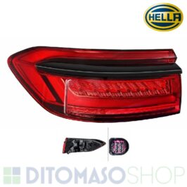 FANALE POSTERIORE SX A LED C/FASCIA SCURA 4PIN PER AUDI A8 01/2017> HELLA OE 4N0945069B