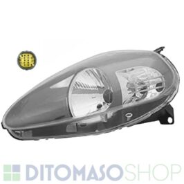 FARO SINISTRO H4 GRIGIO C/MOTORINO PER FIAT GRANDE PUNTO 09/2005> OE 51833191