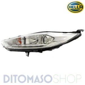 FARO SX H7-H1 DRL A LED C/MOTORINO ELETTRICO PER FORD FIESTA 01/2013> PARABOLA CROMATA- HELLA [OE 1857451]