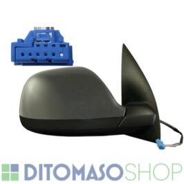 RETROVISORE DX ELETTRICO TERMICO PRIMED BASE NERA+ANTENNA 7 PIN PER VW AMAROK 03/2010>