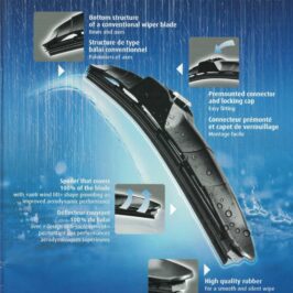 VH134 SPAZZOLA TERGI SILENCIO HBLADE(MM 650) LATO GUIDA