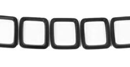 KIT MODANATURE NERE GRIGLIA RADIATORE PER JEEP COMPASS 01/2017> OE 4K0807233