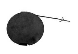 COPRIGANCIO NERO PARAURTI ANTERIORE PER JEEP RENEGATE 03/2014> [OE 5XB38LXHAA]