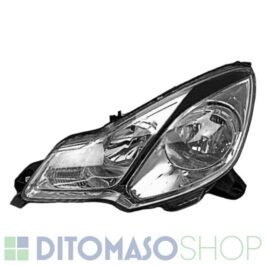 FARO SINISTRO H1-H7 C/MOTORINO+PROFILO NERO PER CITROEN DS3 11/2009>06/2010 OE 1606930980