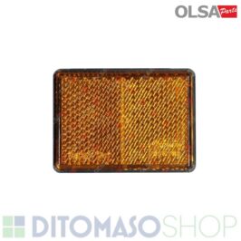 CATADIOTTRO POSTERIORE DESTRO-SINISTRO 63X51mm ADESIVO ARANCIO -OLSA