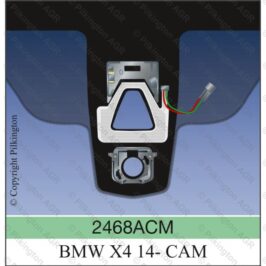 PARABREZZA VERDE SENSORE+CAMERA+DISPLAY PER BMW X4 F26 01/2014> OE 51317337770