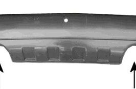 PARAURTI POSTERIORE C/2 FORI MARMITTA+GIROPARAFANGHI+PDC PER HYUNDAI TUCSON 01/2004>12/2014 [OE 866102E050]