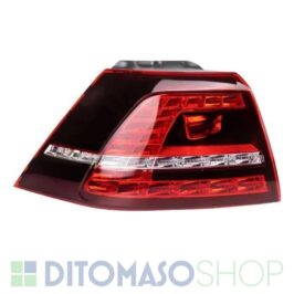 FANALE POSTERIORE SX ESTERNO A LED ROSSO SCURO PER VW GOLF 7 R20 10/2012> [OE 5G0945207C]