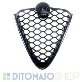 GRIGLIA RADIATORE C/CORNICE NERA LUCIDA PER ALFA ROMEO GIULIA QUADRIFOGLIO 01/2016> OE 156152059