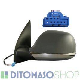 RETROVISORE SX ELETTRICO TERMICO PRIMED BASE CROMATA+ANTENNA 7 PIN PER VW AMAROK 03/2010>