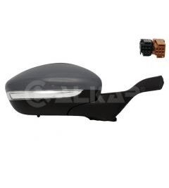 RETROVISORE SX ELETTRICO TERMICO ABBATTIBILE C/LUCCIOLA 9PIN PRIMERIZZATO PER PEUGEOT 2008 01/2013>|208 01/2012>
