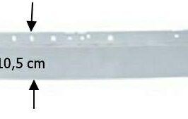 RINFORZO PARAURTI ANTERIORE PER MERCEDES CLASSE C W204 06/2007>11/2013 -Altezza cm. 10,5 [OE A2046203434]