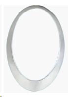 CORNICE FARO DX CROMATA PER MINI ONE/COOPER 09/2001>06/2006 [OE 63126917836]