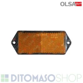 CATADIOTTRO POSTERIORE DESTRO-SINISTRO 51X127mm ARANCIO C/FORI DI FISSAGGIO -OLSA