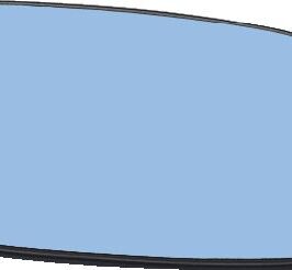 VETRO SPECCHIO C/PIASTRA DX ELETTRICO PER VOLVO S40/V40 11/1996>12/2003