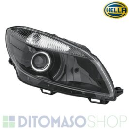 FARO DESTRO H7 PARABOLA NERA C/MOTORINO PER SKODA FABIA-ROMSTER 04/2010> HELLA OE 5J1941016J