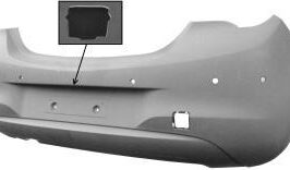 PARAURTI POSTERIORE PRIMED C/6 SENSORI+CAMERA PER OPEL CORSA E 01/2014> TUV [OE 1404726]