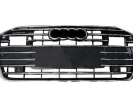 GRIGLIA RADIATORE CROMATA-NERA LUCIDA C/PDC+RILEVAMENTO PEDONI PER AUDI A6 01/2018> OE 4K0853651CRN4