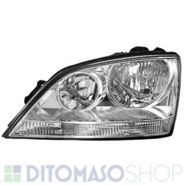 FARO SINISTRO H7-H1 CROMATO C/MOTORINO PER KIA SORENTO 01/2002>12/2005 OE 921013E060