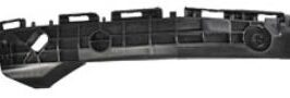 STAFFA PARAURTI POSTERIORE ESTERNA SX PER TOYOTA YARIS 01/2011> [OE 525760D130]