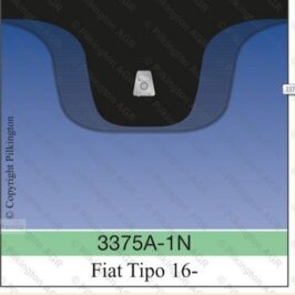 PARABREZZA VERDE INCAPSULATO C/RETROVISORE INTERNO ELETTRICO PER FIAT TIPO 12/2015> OE 52202161