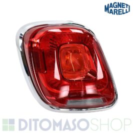 FANALE POSTERIORE SX C/CORNICE CROMATA PER FIAT 5OO X 10/2014>  MARELLI [OE 51937414]