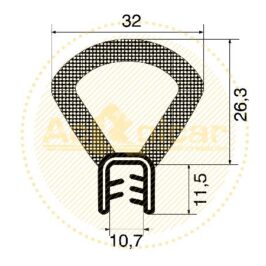 ROTOLO MT.25 TRAFILATO BAULE UNIVE.