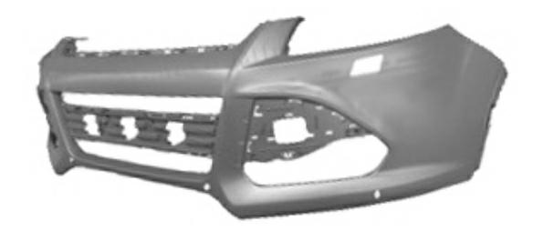 PARAURTI ANTERIORE  C/PRIMER +LAVAFARI +SENSORI PER FORD KUGA 01/2012> [OE DV4517D957BAXWA]